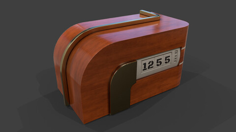 Art Deco Clock V01 - Low Poly