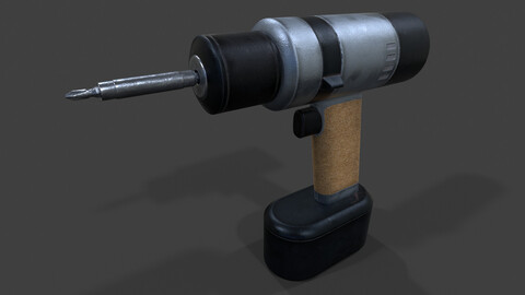 Cordless Drill V02 Low-Poly