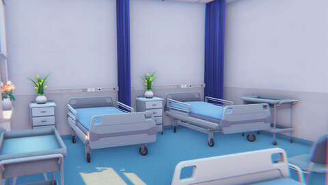3D Model - Hospital Ward