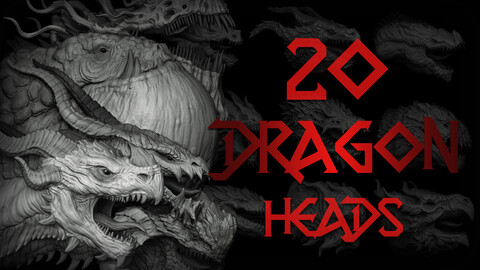 20 Dragon Head IMM Brush + OBJ