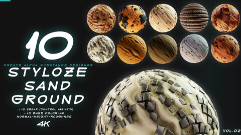 10 MATERIAL STYLIZE SAND AND GROUND VOL.01