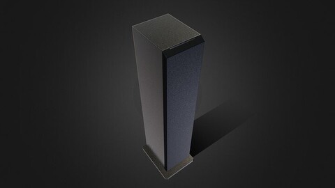 Tower Speaker V02 - Low Poly