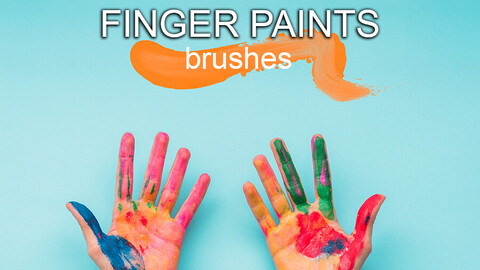 Finger Paint Brushes for photoshop