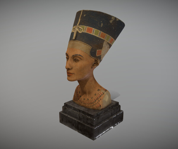 ArtStation - 3D Model - Bust of Nefertiti | Game Assets