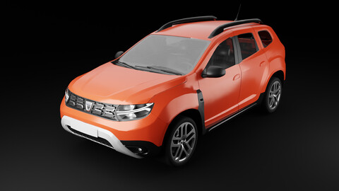 3D car Dacia Duster 2023 with textures