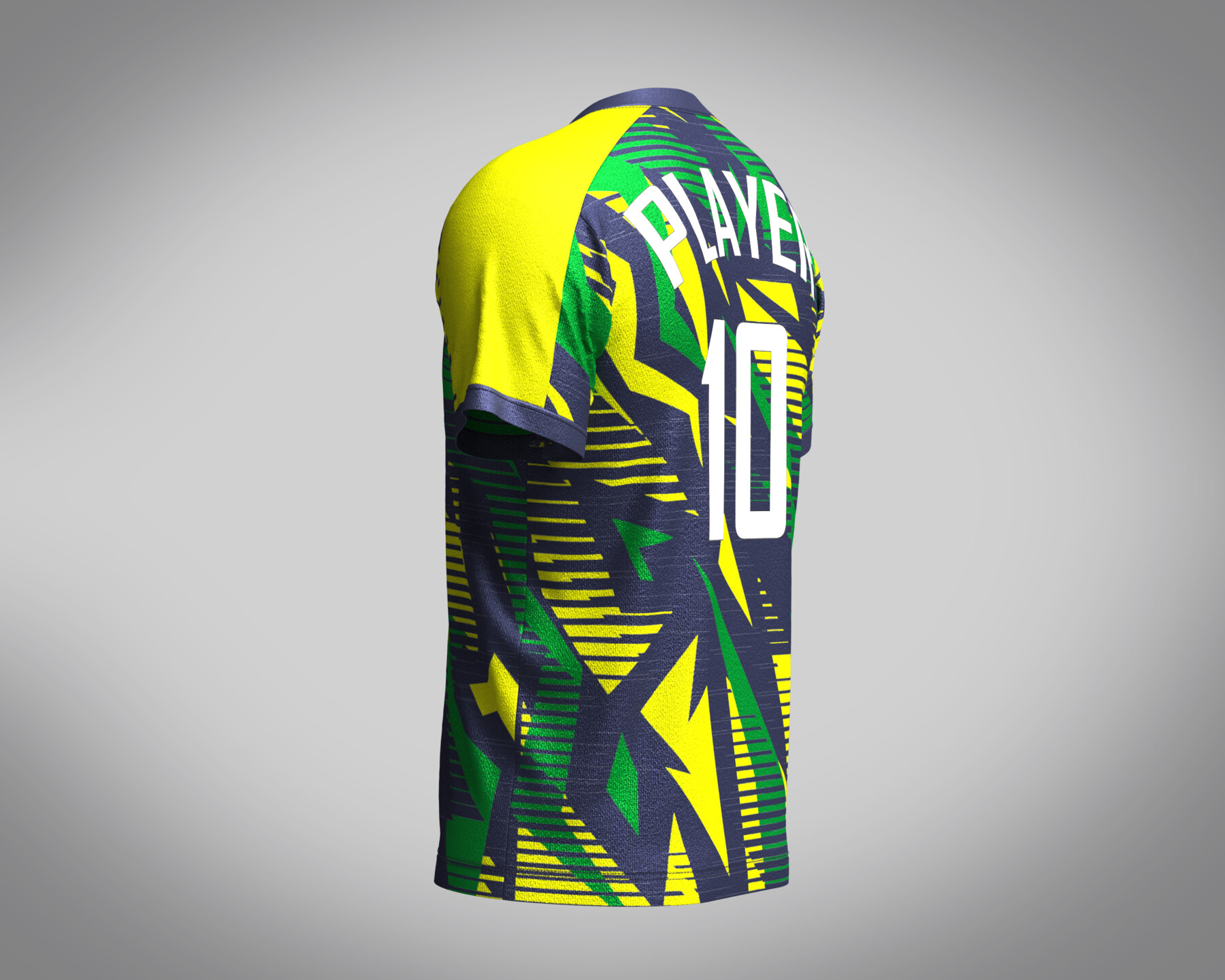 ArtStation - Mens Soccer Multi color Green and yellow Jersey