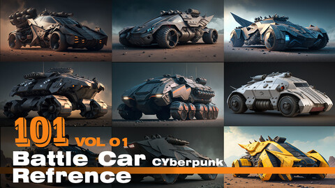 Cyberpunk Battle Car