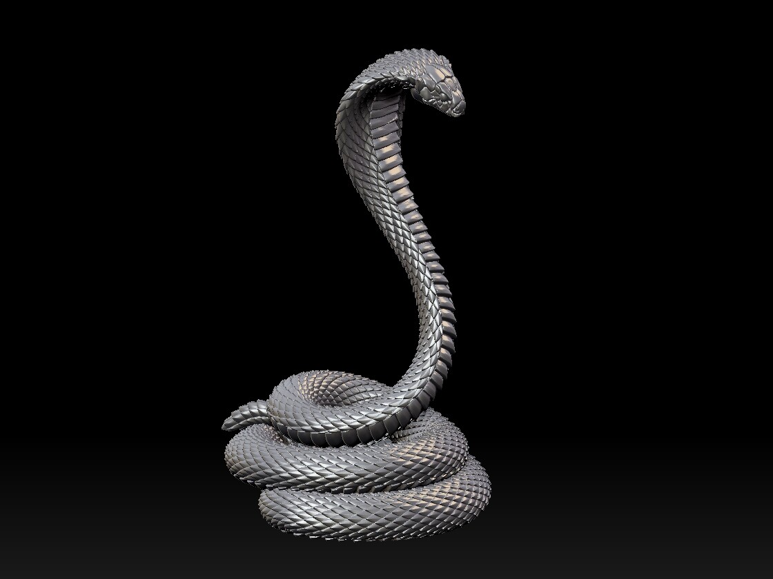 ArtStation - Snake King 3D print model