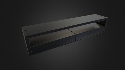 Tv stand V01 - Low Poly