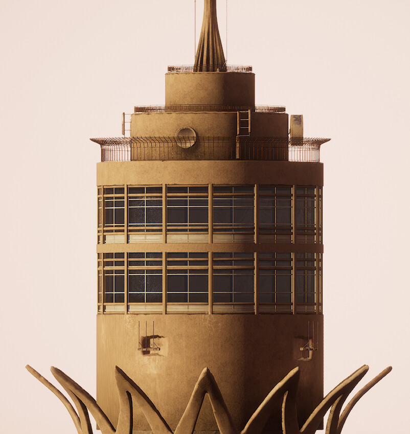 Artstation Cairo Tower Game Assets