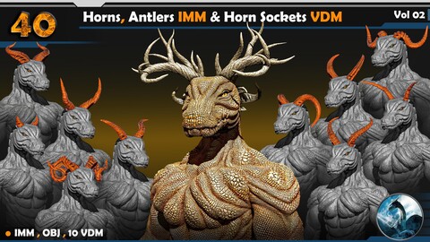 Horns and Antlers IMM & Horn Sockets VDM  Vol 02