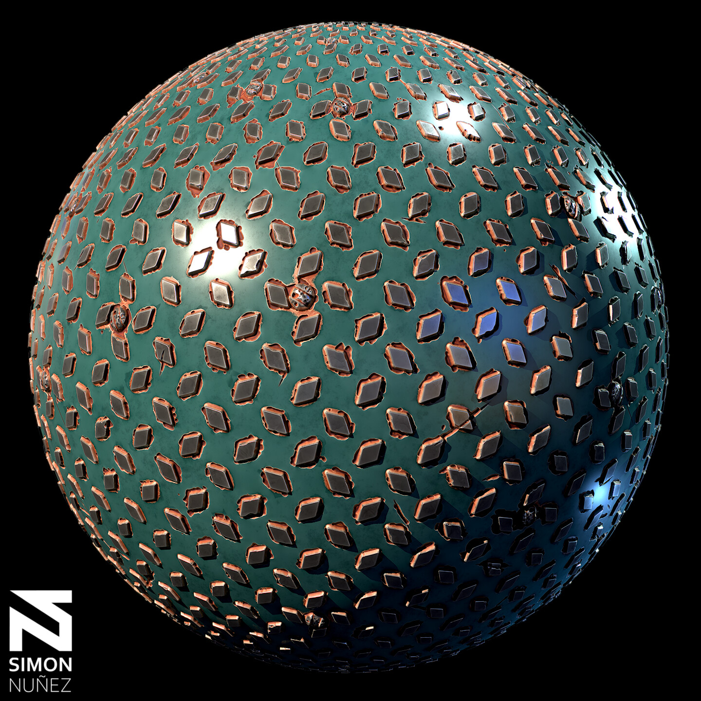 ArtStation - Stylized Diamond Plate | Game Assets