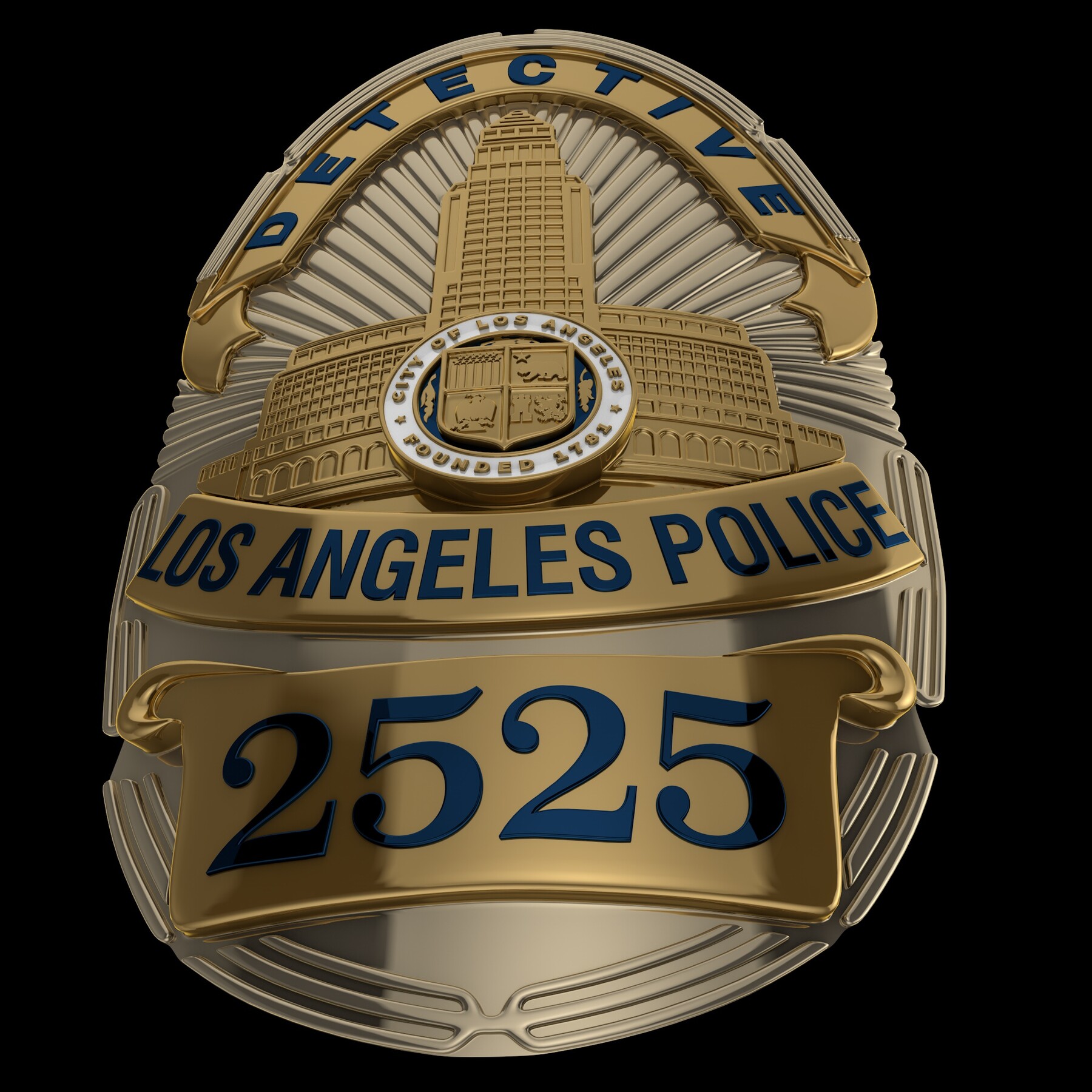 lapd police officer badge