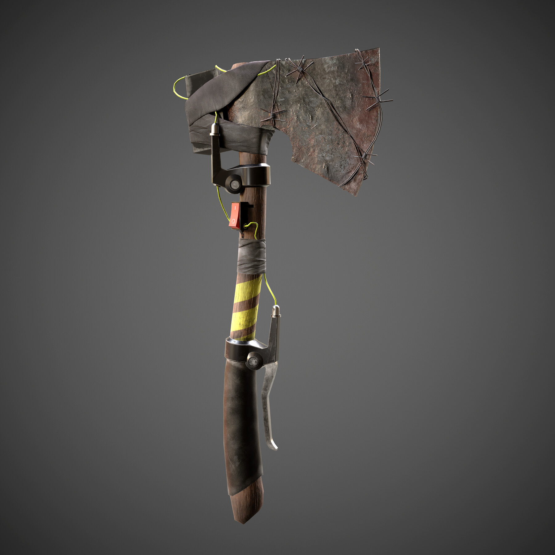 ArtStation - Electric Axe - Stylized Low-poly 3D model | Game Assets