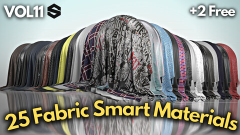 25 Fabric smart materials + 2 free #Vol.11