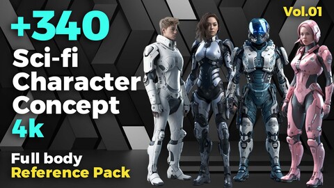 ArtStation - +300 Sci-fi Female Costume Concept (4k)