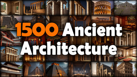 1500 Ancient Architecture Reference Pack | MEGA Bundle | 4K