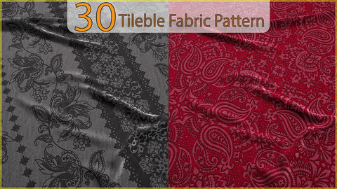 30 Tileable Lace fabric Pattern Royal - VOL 06