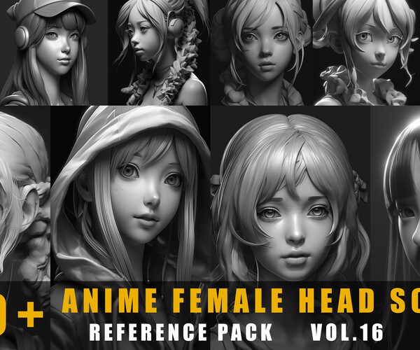 Anime Head Angle Reference - Etsy