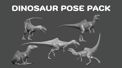 Dinosaur Pose Pack 02