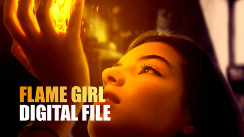 Flame Girl Digital File