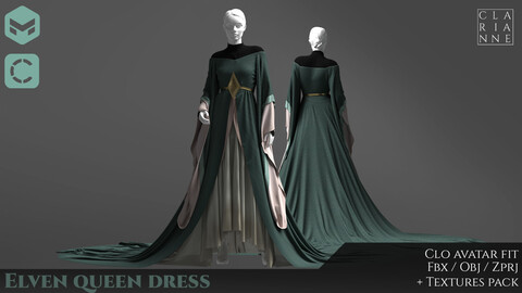 Elven queen dress