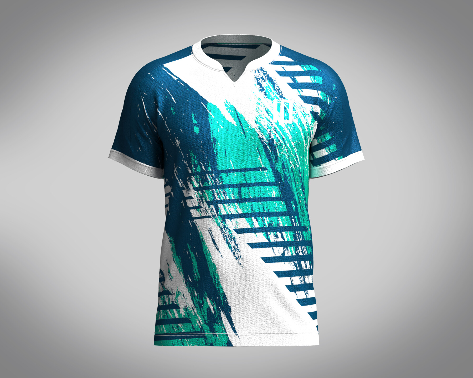 ArtStation - Mens Soccer Multi color Blue with white Jersey Player-10