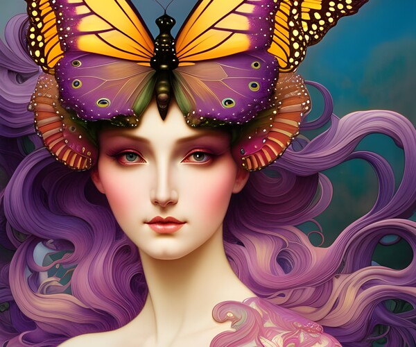 ArtStation - Butterfly Mesdames | Artworks