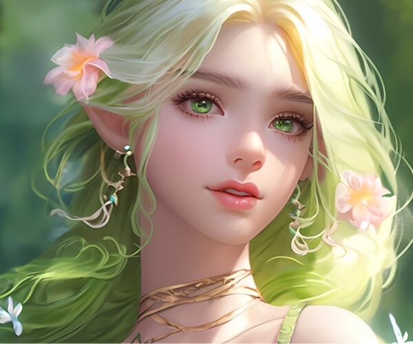 ArtStation - (11) Goddess of The Plants (Image + Prompt) | Artworks