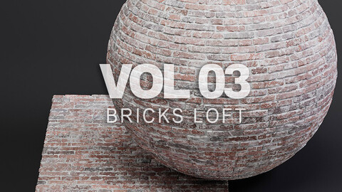 Bricks vol03 Loft 8K Seamless PBR Materials