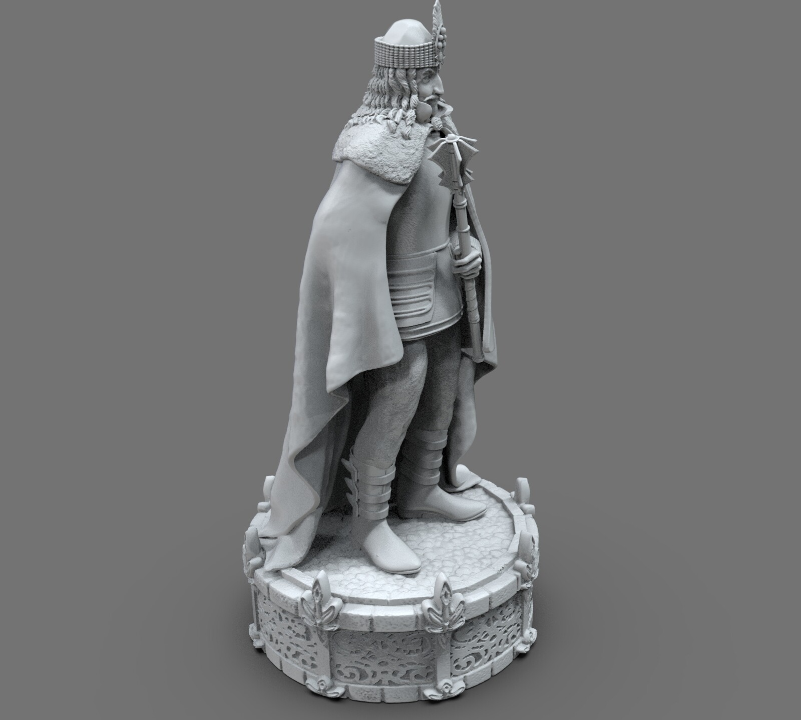 ArtStation - Vlad Tepes statue 3D print model | Resources