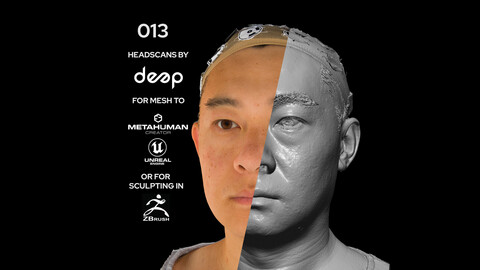 Asian Male 40s head scan 013
