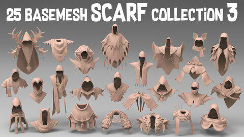 25 basemesh scarf collection 3