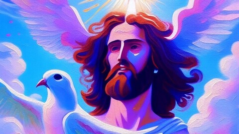 Jesus With A Dove