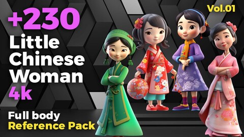 +230 Little Chinese Woman Concept (4k)