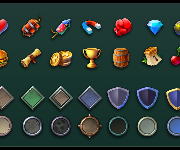 Artstation - 2d Game Badges 