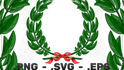 Olive And Laurel Wreath Vector Design