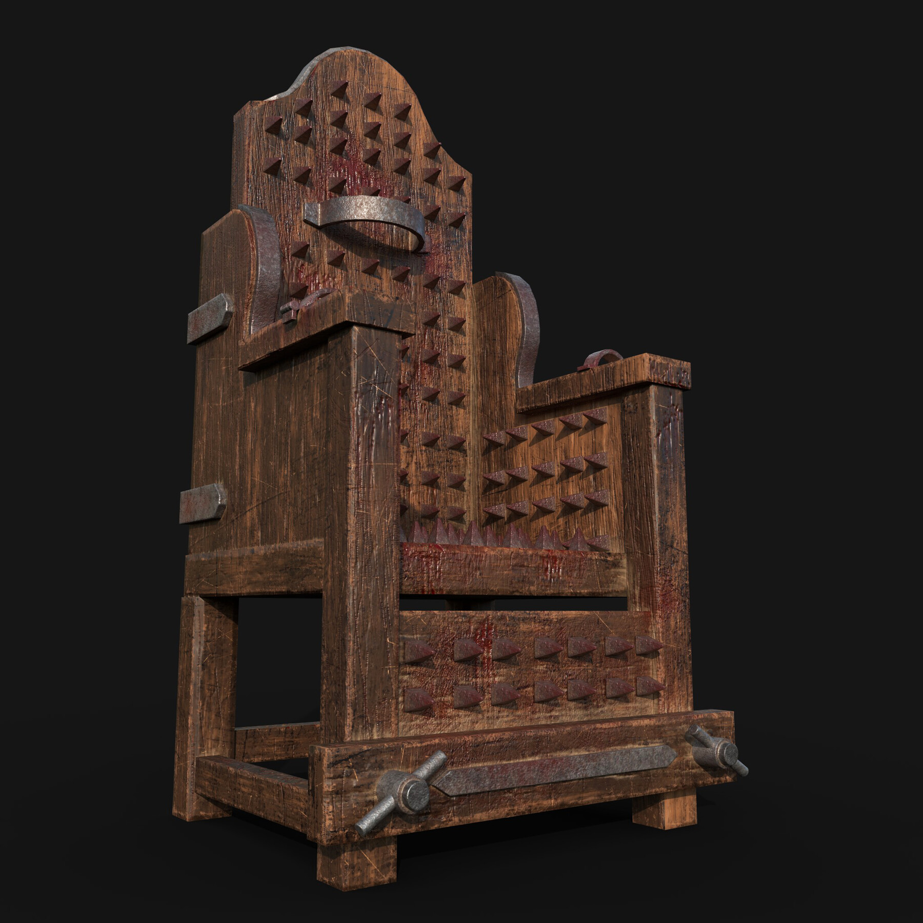 ArtStation - Medieval Torture Chair | Game Assets