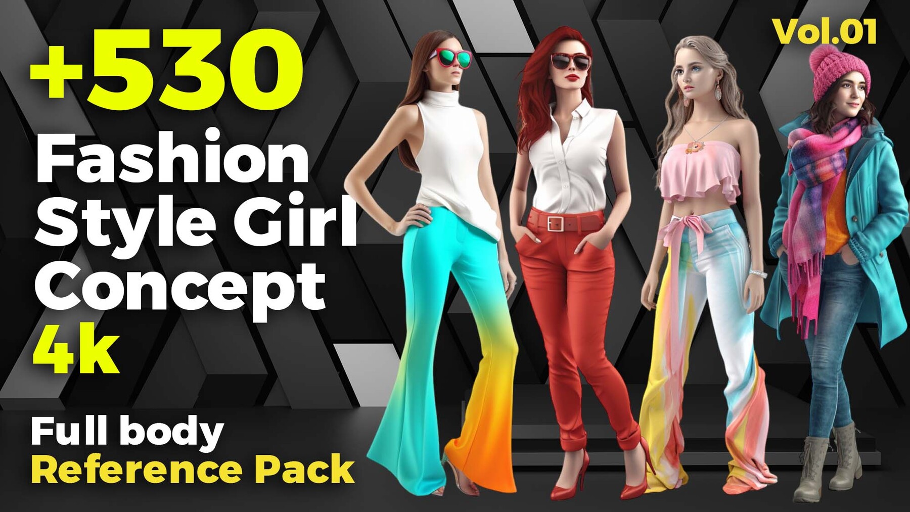 ArtStation - +250 Fashion Style Girl Concept (4k)