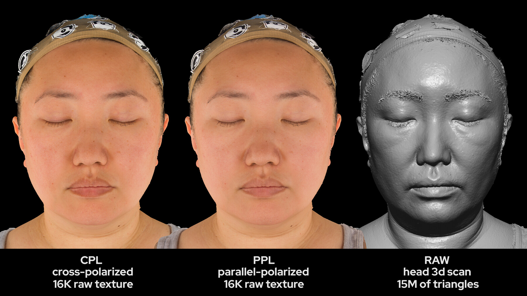 ArtStation - Asian Female 40s head scan 016 | Game Assets