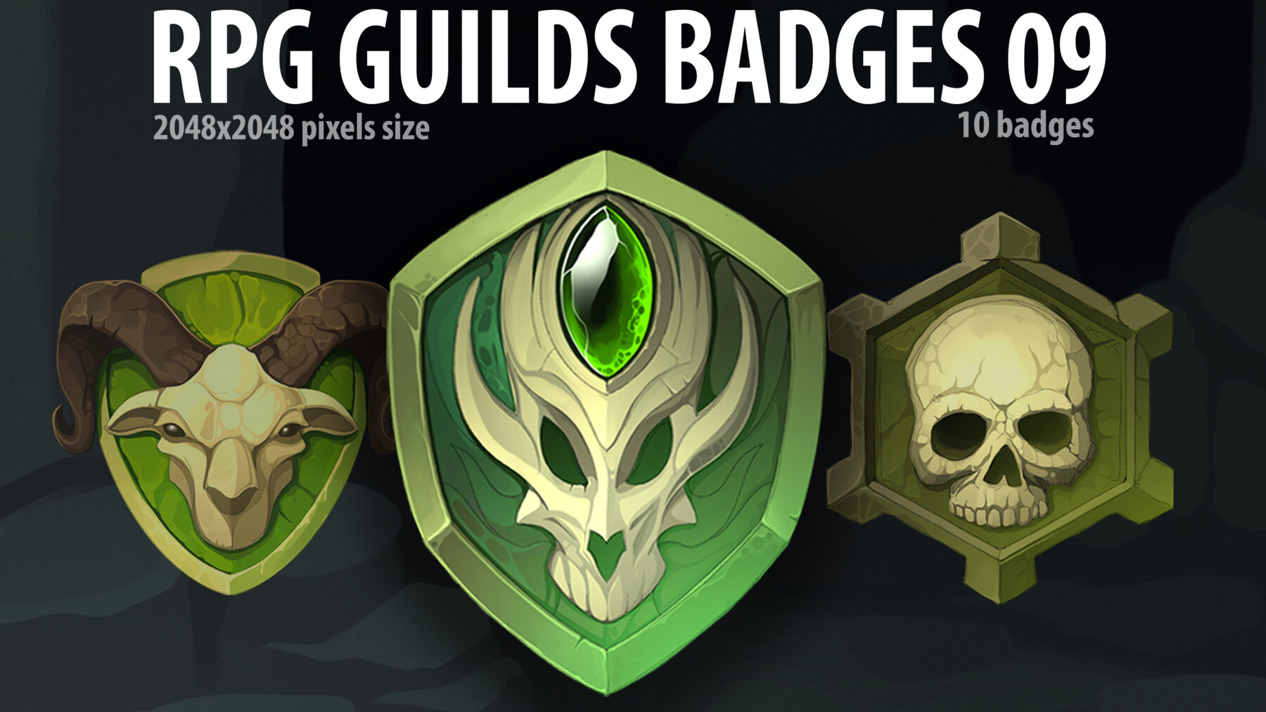 ArtStation - RPG Guilds Badges 09 | Game Assets