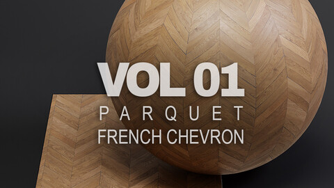 Parquet vol01 French Chevron 8K Seamless PBR Materials