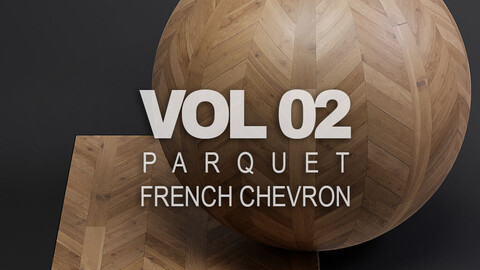 Parquet vol02 French Chevron 8K Seamless PBR Materials