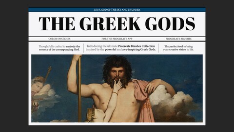 Zeus Procreate Kit | The Greek Gods Collection