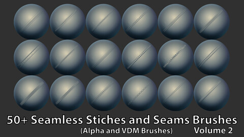 Seamless Cloth Stiches and seams Vol 2