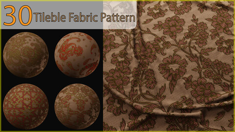 30 Tileable Lace fabric Pattern Royal - VOL 07