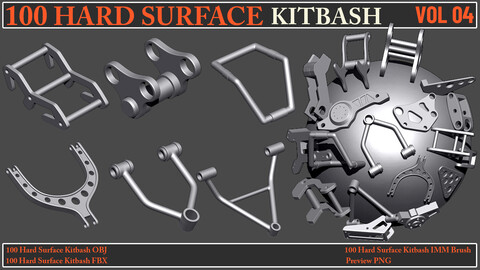 100 Hard Surface KITBASH VOL 04