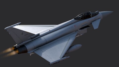 EuroFighter Typhoon with High Resulation Cocpit