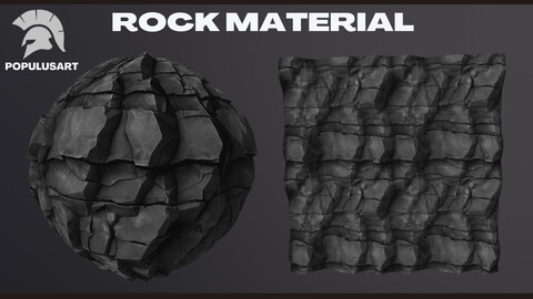 Stylized Rock Cliff Material - Substance Designer