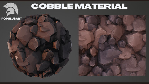 Stylized Cobblestone Cliff Material - Substance Designer